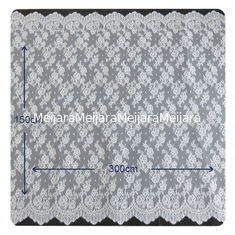China Umrandeter Blumen-Chantilly bogte Spitze, BV/SEIN Brautkleid 150 x 300 cm aus fournisseur