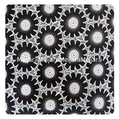 China Mode-unterschiedliche Farbbrennen großes Blumenbaumwoll-Polyester-Spitze-Gewebe, Spitze-Gewebe aus fournisseur
