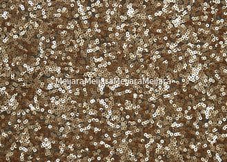 China Waschbares wulstiges Spitze-Gewebe mit Goldfarbglänzenden Pailletten CY-XP0002 fournisseur