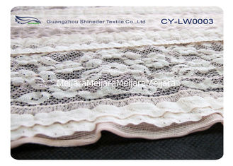 China Antistatisches Nylonspandex-Ausdehnungs-Spitze-Gewebe für Hochzeits-Kleid CY-LW0003 fournisseur