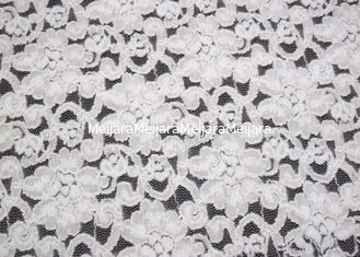 China Elegantes Elfenbein gebürstetes wasserlösliches Spitze-Gewebe für Kleid Eco freundliches CY-LQ0042 fournisseur