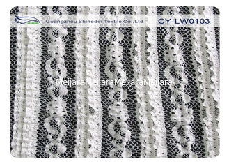 China Baumwollausdehnungs-Spitze-Gewebe Eco freundliches für Kleid, Kleid Psychiater-Beständiges CY-LW0103 fournisseur