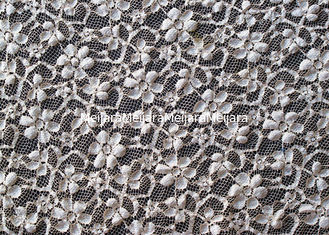 China Ganz über Rayon 15% Spandex Soem des Blumen-Ausdehnungs-Spitze-Gewebe-45% des Nylon-40%/ODM CY-LW0104 fournisseur