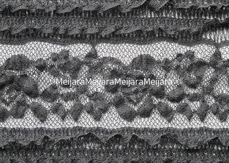 China Weiches Spandex-Schwarz-Ausdehnungs-Hochzeits-Kleiderspitze-Gewebe mit 130cm Breite fournisseur