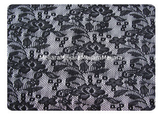 China Schwarz-Polyester-Spitze-Gewebe 100% für Nachtzeug, Wäsche CY-CT8562 fournisseur