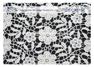 China Umweltfreundliches gesticktes Spitze-Gewebe für Hochzeits-Kleid CY-CX0197 fournisseur