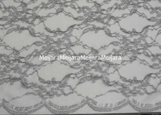 China Garn-silbernes metallisches Spitze-Nylongewebe für Nachtzeug antistatisches CY-LW0632 fournisseur