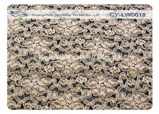 China Elastisches Blumen-Baumwollnylonspitze-Gewebe-eleganter Antipsychiater CY-LW0018 fournisseur