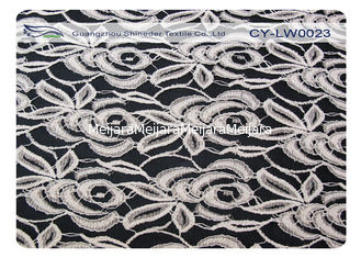 China Elastische Baumwollunderdress nylonspitze-Gewebe für 30% Nylon + 70% Baumwolle CY-LW0023 fournisseur