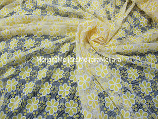China Druckbaumwollreizend Polyester-Spitze-Gewebe mit ganz vorbei Spitze für Dame Garment (CY-DK0021) fournisseur