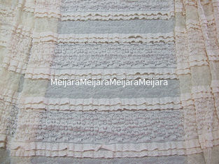 China Mehrschichtiges Brautausdehnungs-Spitze-Ordnungs-Gewebe Eco freundliches 50' „- 52&quot; 'CY-LW0182 fournisseur
