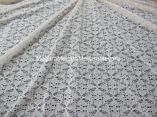 China Stretchable Baumwollnylonspitze-Gewebe für Kleid, Spitze-Maschen-Gewebe fournisseur