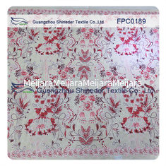 China Blumen wanden mit Rebe-Polyester&amp;Cotton-Burnout-Spitze-Gewebe für Kleid/Damenkleid fournisseur