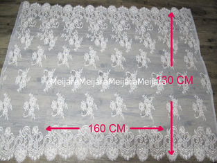 China 100% Nylon-Wimper-Spitze-Ordnung mit 130cm Breite u. 160cm Länge CY-HB0458 fournisseur