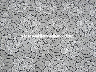 China Einfache/elegante Blumen-Muster-Baumwollnylonspitze-Gewebe für Mode-Brei SYD-0171 fournisseur