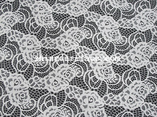 China Freizeit/süße Art-Baumwollnylonspitze-Gewebe vorzüglich für weißes reizend langes Kleid SYD-0188 fournisseur
