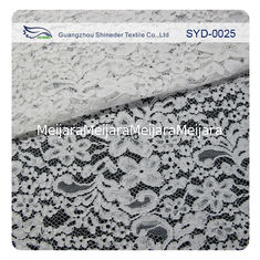 China Baumwollausdehnung schnürte Spitze-Gewebe-Kamm-Muschel-Spitze-Kleid für Kleid fournisseur