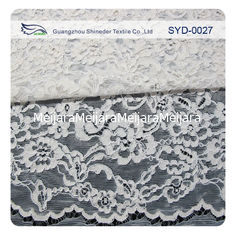 China Silberner Mode-Schweizer schnürte Jacquardwebstuhl-Spitze-Gewebe-Braut-Kleider fournisseur