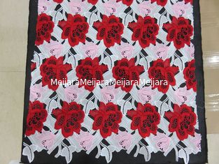 China Schwere Farbe drei stickte Häkelspitze-Gewebe/Dressmaking-Gewebe fournisseur