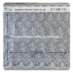 China 100 Nylon- Braut-Chantilly Spitze-Schweizer Voile-Spitze-Gewebe, Gewohnheit gedruckt fournisseur