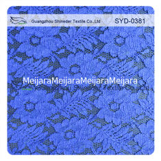 China Sommer-Produkteinführungs-Indigo-Blau-geschnürtes Spitze-Gewebe, Brautblumenspitze-Gewebe fournisseur