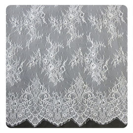Freundliches färbendes Gewebe Eco, Flora Braut-Chantilly-Nylonspitze mit Nylonmaterial fournisseur
