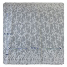 Hochzeits-Kleid-Chantilly-Spitze 150x300cm/PC, Elfenbein-Blumengewebe ausgebogt umrandet fournisseur