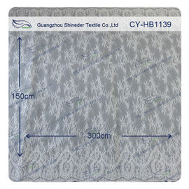 Hochzeits-Kleid-Chantilly-Spitze 150x300cm/PC, Elfenbein-Blumengewebe ausgebogt umrandet fournisseur