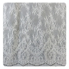 Hochzeits-Kleid-Chantilly-Spitze 150x300cm/PC, Elfenbein-Blumengewebe ausgebogt umrandet fournisseur