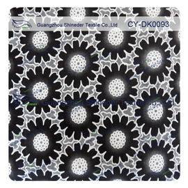 Mode-unterschiedliche Farbbrennen großes Blumenbaumwoll-Polyester-Spitze-Gewebe, Spitze-Gewebe aus fournisseur