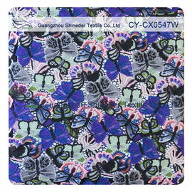 Customed stickte Spitze-Gewebe, Baumwollblumentextilmode-Kleid fournisseur
