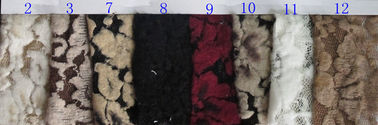 Weiße Blumen-gebürstete Spitze Stretchable, Rayon Nylonspandex-Gewebe CY-LQ0003 fournisseur