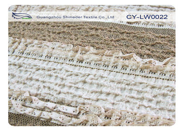 Baumwollenylonspandex Streth-Spitze-Gewebe für Unterwäsche-Nachtzeug SGS CY-LW0022 fournisseur