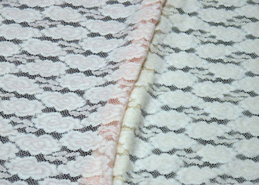 Elegantes farbiges Breathable gebürstetes Jacquardwebstuhl-Spitze-Gewebe für Frauen fournisseur