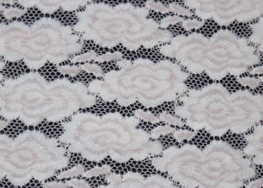 Elegantes farbiges Breathable gebürstetes Jacquardwebstuhl-Spitze-Gewebe für Frauen fournisseur