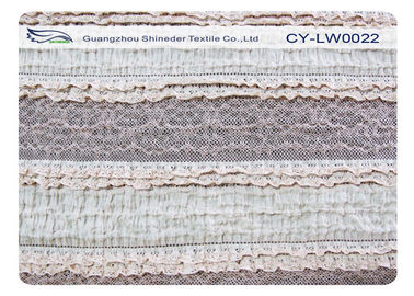Ausdehnungs-Spitze-Gewebe Soems/ODM wasserlösliches, Baumwollenylonspandex-Gewebe CY-LW0022 fournisseur