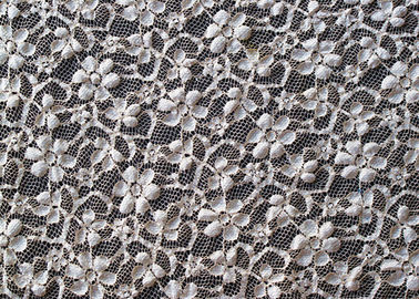 Ganz über Rayon 15% Spandex Soem des Blumen-Ausdehnungs-Spitze-Gewebe-45% des Nylon-40%/ODM CY-LW0104 fournisseur