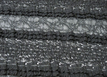 Psychiater-Beständige Breite CY-LW0182 des Unterwäsche-Ausdehnungs-Spitze-Gewebe-Schwarz-130cm fournisseur