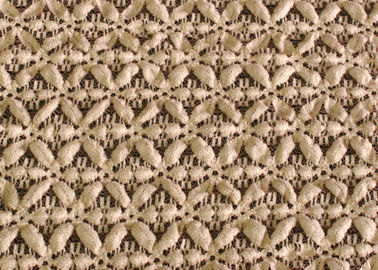 Kleiderantistatisches Ausdehnungs-Spitze-Gewebe-Gelb, Baumwollenylonspandex-Gewebe CY-LW0631 fournisseur