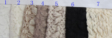 Kleiderantistatisches Ausdehnungs-Spitze-Gewebe-Gelb, Baumwollenylonspandex-Gewebe CY-LW0631 fournisseur