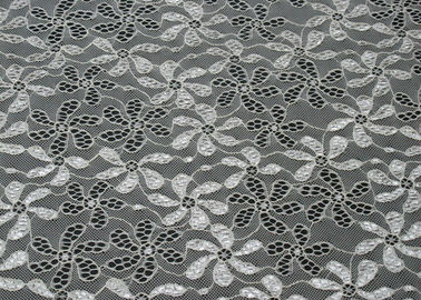 90% Nylon + 10% Spandex-Blumen-elastisches Spitze-Gewebe für Nachtzeug CY-LW0795 fournisseur