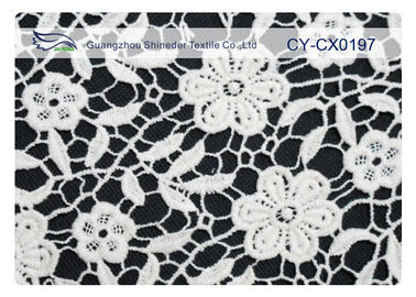 Umweltfreundliches gesticktes Spitze-Gewebe für Hochzeits-Kleid CY-CX0197 fournisseur
