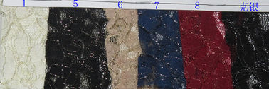 Stretchable rotes metallisches Spitze-Gewebe für Hochzeits-Kleid-CY-LW0791 SGS fournisseur