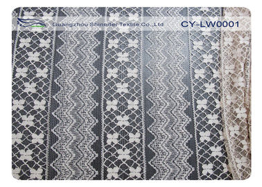 Freundliche 30% Baumwolle CY-LW0001 Kleiderbaumwollnylonspitze-Gewebe Eco Nylon-70% fournisseur