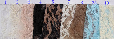 150cm Breiten-Baumwollnylon ausgebogtes Spitze-Gewebe für Brautkleider CY-LW0012 fournisseur