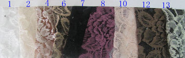Schwarze Blumen-Baumwollnylonspitze-Gewebe, 65% Nylon + 35% Baumwolle CY-LW0016 fournisseur