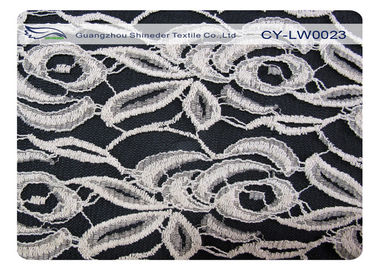 Elastische Baumwollunderdress nylonspitze-Gewebe für 30% Nylon + 70% Baumwolle CY-LW0023 fournisseur