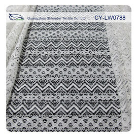Jacquardwebstuhl-Nylonbaumwolle geschnürtes Spitze-Gewebe für Kleidermaterial SGS BV SEIN CY-LW0788 fournisseur