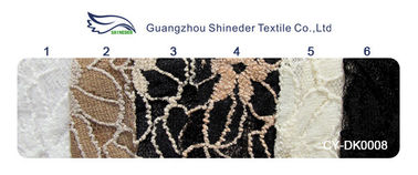 Schwarz/Weiß strickte elastisches Spitze-Gewebe für Dame Garment Sunflower Pattern CY-DK0008 fournisseur