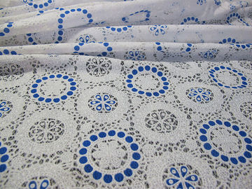 Rosa geometrischer Polyester-Spitze-Gewebe-Baumwolleburnout ganz über Spitze für Dame Clothes (CY-DK0041) fournisseur